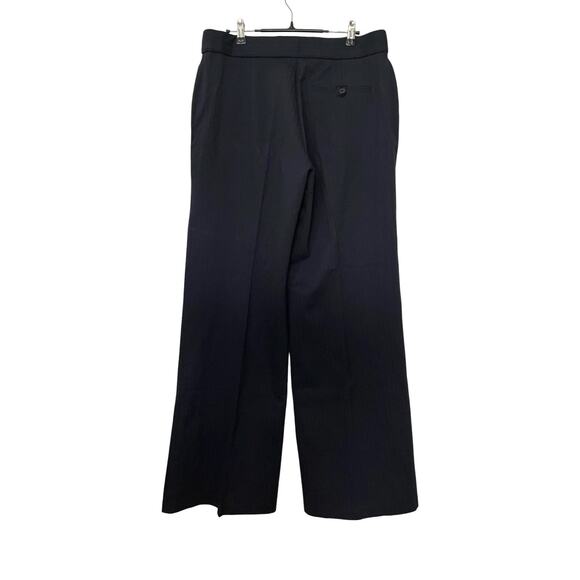 Spanx Womens Ponte Wide Leg High Rise Perfect Pants Size‎ XL Navy Gray Pinstripe - Picture 3 of 8